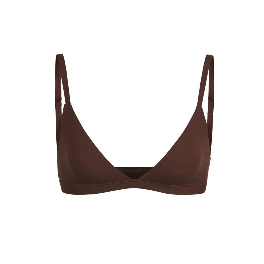 SKIMS FITS EVERYBODY TRIANGLE BRALETTE - cocoa - L